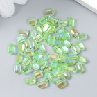 Декор для творчества пластик "Вытянутый кристаллик" набор 60 шт зелёный 0,8х0,6 см - Фото 3