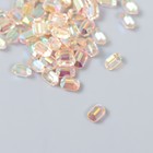 Декор для творчества пластик "Вытянутый кристаллик" набор 60 шт розовый 0,8х0,6 см - фото 6748218