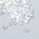 Декор для творчества пластик "Вытянутый кристаллик" набор 60 шт белый 0,8х0,6 см - фото 10103882