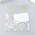 Декор для творчества пластик "Вытянутый кристаллик" набор 60 шт белый 0,8х0,6 см - фото 6748228