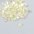 Декор для творчества пластик "Вытянутый кристаллик" набор 60 шт жёлтый 0,8х0,6 см - фото 280873294