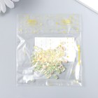 Декор для творчества пластик "Вытянутый кристаллик" набор 60 шт жёлтый 0,8х0,6 см - фото 6748232