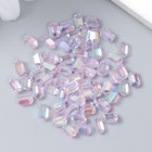 Декор для творчества пластик "Вытянутый кристаллик" набор 60 шт фиолет 0,8х0,6 см - Фото 3