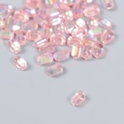 Декор для творчества пластик "Вытянутый кристаллик" набор 60 шт красный 0,8х0,6 см - фото 280873302