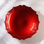 Блюдо сервировочное «Элис», d=30 см, цвет алый 9347776 - фото 14101916