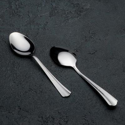 Ложка чайная «Новинка», длина 14 см, толщина 1.2 мм, цвет серебряный