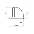 Упор дверной Trodos Упор дверной Trodos 3054 Н24,цвет черный матовый 9361842