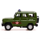 Машина металлическая Армия России UAZ Hunter, 12 см, двери и багажник открываются, инерция, световые и звуковые эффекты - Фото 2