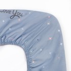 Простыня на резинке 2-спальная «Этель» Love for two, 160×200+25 см, бязь - Фото 2