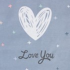 Простыня на резинке 2-спальная «Этель» Love for two, 160×200+25 см, бязь - Фото 3