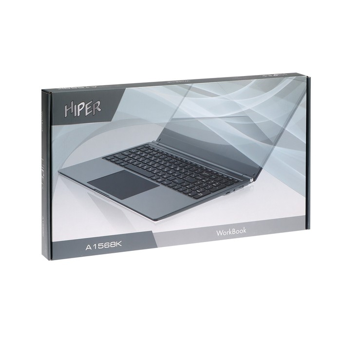 Ноутбук Hiper WORKBOOK A1568K, 15.6",  i5 1035G1, 8 Гб, SSD 512 Гб, Win11, Wi-Fi, чёрный - фото 51306321