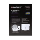 Чайник электрический Endever Skyline KR-255S, пластик, колба металл, 1.7 л, 2200 Вт, белый - фото 51337154 Чайник электрический Endever Skyline KR-255S, пластик, колба металл, 1.7 л, 2200 Вт, белый - фото 51337154