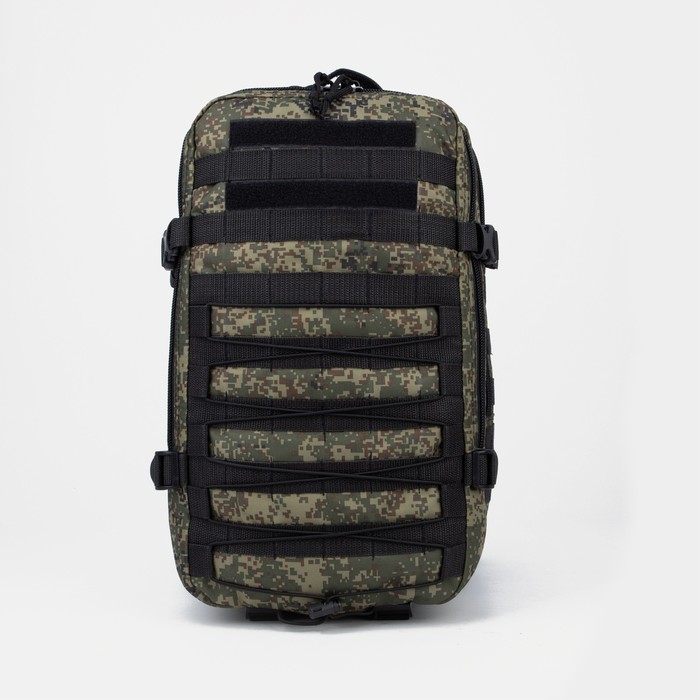 Рюкзак тактический, 30 л, отдел на молнии, наружный карман, цвет камуфляж/зелёный - Фото 1