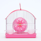 Клетка для грызунов укомплектованная RT-2c, 23 х 16,5 х 20 см, розовая (фасовка 30 шт) - Фото 2