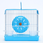 Клетка для грызунов укомплектованная RT-2q, 22 х 16 х 20 см, голубая (фасовка 30 шт) - Фото 2