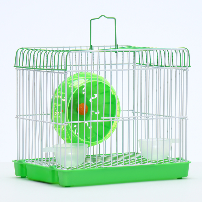 Клетка для грызунов укомплектованная RT-2q, 22 х 16 х 20 см, зелёная (фасовка 30 шт) - Фото 1