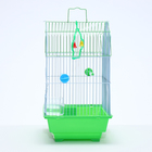 Клетка для птиц укомплектованная Bd-1/4f, 30 х 23 х 39 см, зелёная (фасовка 12 шт) - Фото 3