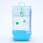 Клетка для птиц укомплектованная Bd-1/4f, 30 х 23 х 39 см, голубая (фасовка 12 шт) - Фото 3