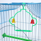 Клетка для птиц укомплектованная Bd-1/4f, 30 х 23 х 39 см, голубая (фасовка 12 шт) - Фото 9