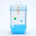 Клетка для птиц укомплектованная Bd-1/1d, 30 х 23 х 39 см, голубая (фасовка 12 шт) - Фото 3