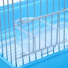 Клетка для птиц укомплектованная Bd-1/1d, 30 х 23 х 39 см, голубая (фасовка 12 шт) - Фото 6