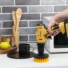 Насадка щетка на шуруповерт ТУНДРА, d=100 мм, высота 25 мм, шестигранный хвостовик - Фото 6