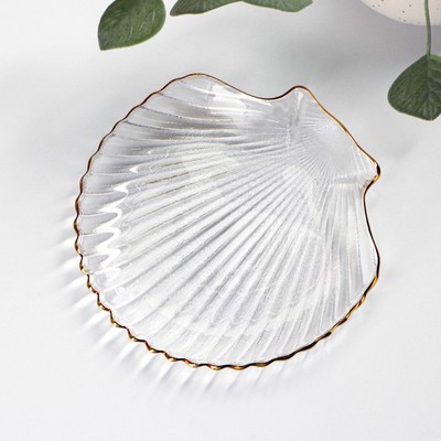 Блюдо сервировочное Magistro «Ракушка», 14×13.5×1.5 см, фигурное