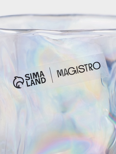 Стакан Magistro Ice.Bar. Pearl, 250 мл, стекло, перламутровый