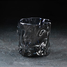 Стакан стеклянный Magistro IceBar. Black, 250 мл, 8,5×8 см, цвет серый