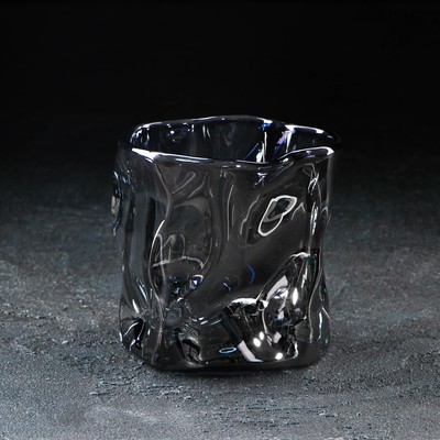 Стакан стеклянный Magistro IceBar. Black, 250 мл, цвет серый