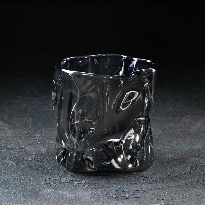 Стакан стеклянный Magistro IceBar. Black, 250 мл, цвет серый - Фото 1