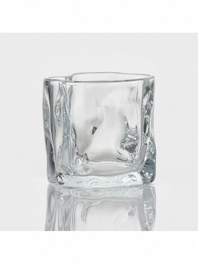 Стакан низкий Magistro Ice.Bar. Ice, 250 мл, 8×8 см, стекло, прозрачный