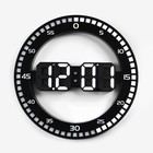 Часы электронные настенные, настольные: будильник, термометр, календарь, d-30 см - фото 12347500
