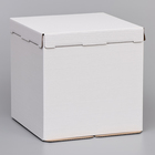 Коробка под торт, белая, 30 х 30 х 30 см - фото 319154475