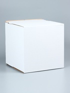 Коробка для торта, без окна, белая, 30×30×30 см - Фото 2