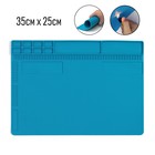 Термостойкий силиконовый коврик для ремонта часов, нескользящий, 35×25 см - Фото 1