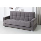 Прямой диван «Прайм 5», книжка, независимый пружинный блок, велюр, цвет selfie grey - Фото 1