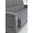 Прямой диван «Прайм 5», книжка, независимый пружинный блок, велюр, цвет selfie grey - Фото 4
