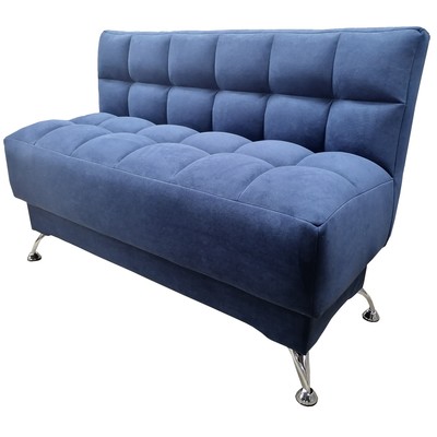 Диван прямой «Честер», нераскладной, пружинный блок боннель, ткань велюр, цвет selfie deep blue