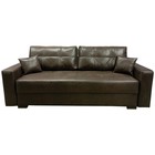 Прямой диван «Кардинал», тик-так, независимый пружинный блок, замша, legion chocolatte - Фото 1