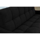Прямой диван «Прайм 6», книжка, независимый пружинный блок, велюр, цвет чёрный - Фото 3