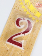 Свеча в торт на шпажке «Рубиновая коллекция», цифра 2, 5.2 см, рубиновая 7582994