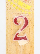 Свеча в торт на шпажке "Рубиновая коллекция", цифра 2, 5,5х3 см, рубиновая - фото 14880292