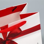 Пакет подарочный с широким дном, упаковка, «Подарок», 20 х 14 х 13.2 см - Фото 4