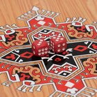 Нарды деревянные большие, настольная игра "Красный узор", 50 х 50 см, с шашками - Фото 5