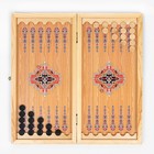 Нарды "Шейхи", деревянная доска 50 х 50 см, с полем для игры в шашки - фото 24498399