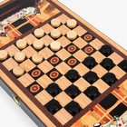 Нарды "Шейхи", деревянная доска 50 х 50 см, с полем для игры в шашки - фото 24498400