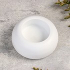 Подсвечник на 1 свечу «Горшочек», гипс, 6.7×6.7×3 см, белый - фото 60808885