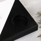 Подсвечник гипсовый "Пара", 11,2х11,2х2 см, под чайную свечу, черно-белый - фото 21903602