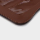 Форма для шоколада Доляна «Роза», силикон, 17,5×10,5×1 см, цвет коричневый - Фото 5